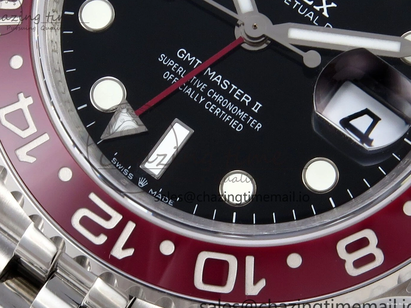 0217 Sustainable GMT-Master II 126710 BLRO 904L QF 1:1 Best Edition on Jubilee Bracelet SH3285 V 1221